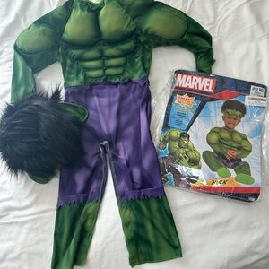 Marvel Hulk Kids Costume - Vibrant Green and Purple
